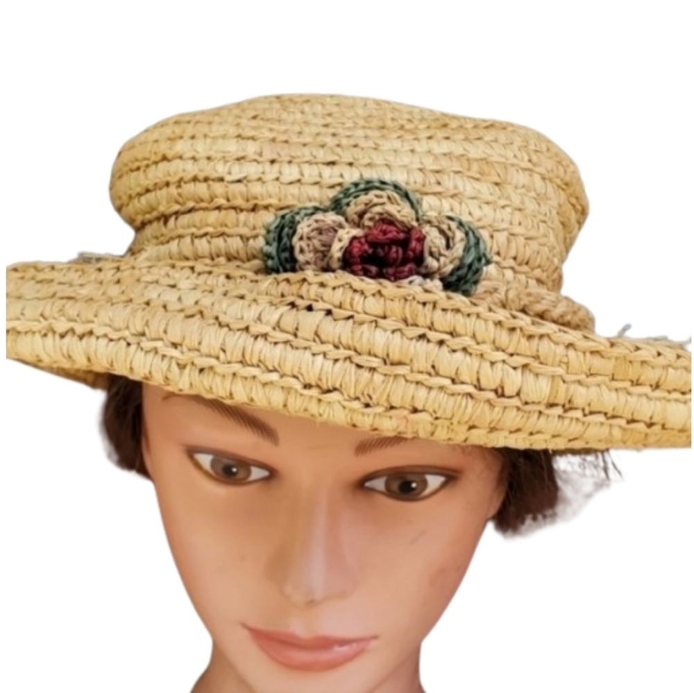 Floral Fun Raffia‎ Hat